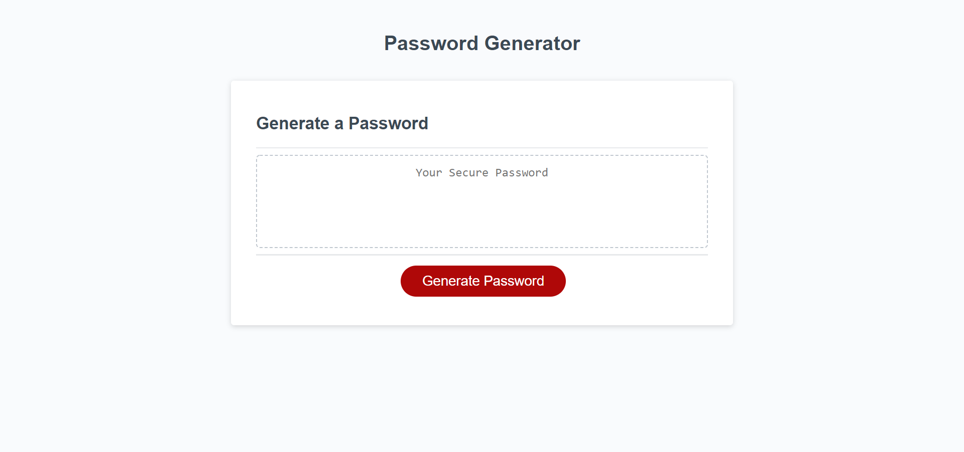 Password Generator